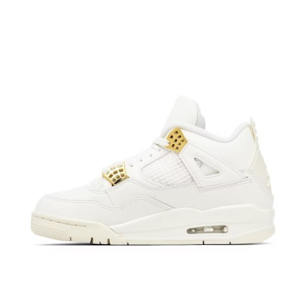 Air Jordan 4 Retro Sail Metallic Gold – Image 2