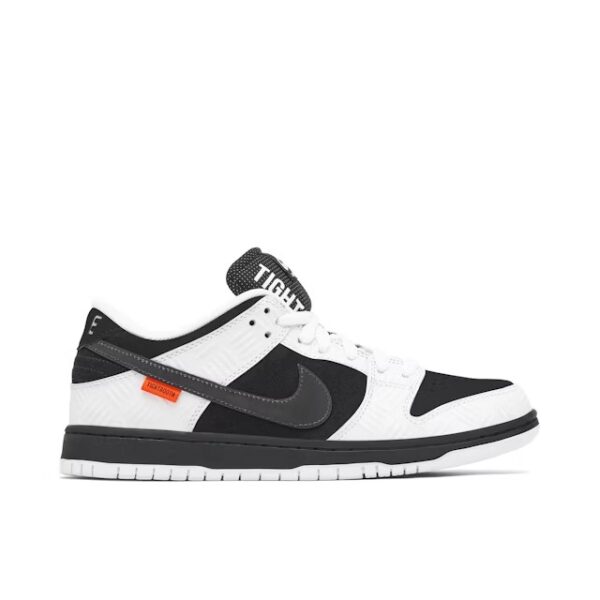 SB Dunk Low X Tightbooth White Black