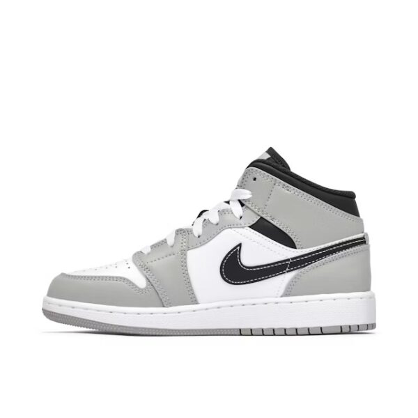 Air Jordan 1 Mid Light Smoke Grey Anthracite – Image 2