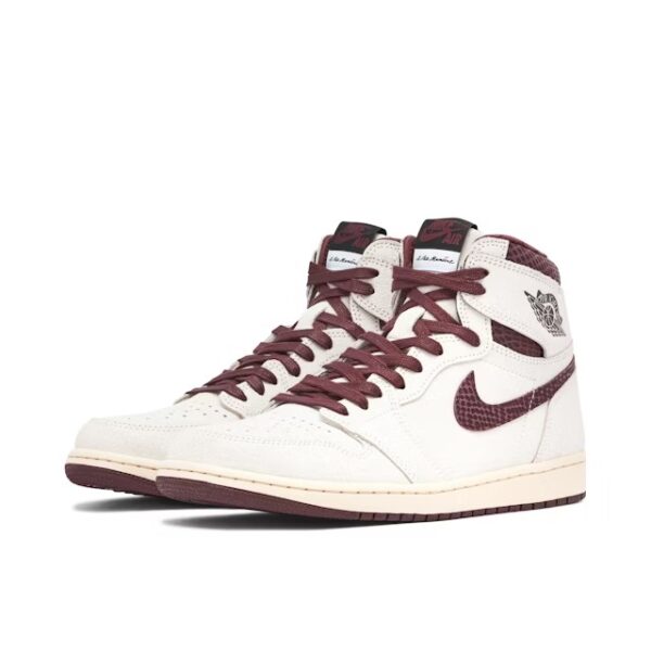 Air Jordan 1 X A Ma Maniere Burgundy Sail – Image 3