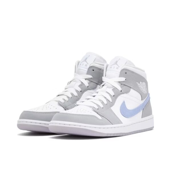 Air Jordan 1 Mid Grey Blue – Image 3