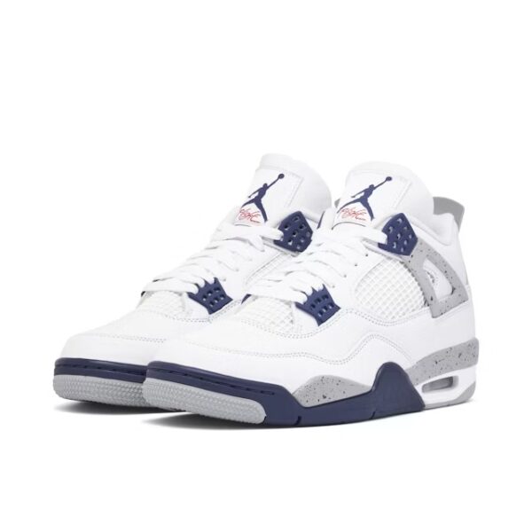 Air Jordan 4 Retro White Midnight Navy – Image 3