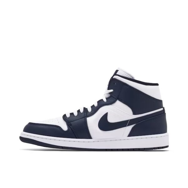 Air Jordan 1 Mid White Metallic Gold Obsidian – Image 2